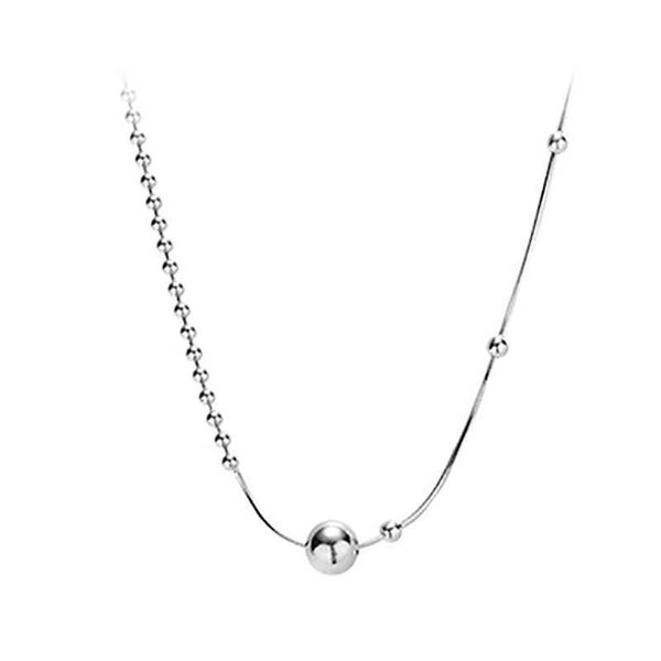 Simple Stainless Steel Silver Colour Bead Choker Necklace Korean Fashion Jewelry Girl's Clavicle Thin Neck Chain For Woman's Daily Outfit
Simple Stainless Steel Silver Colour Bead Choker Necklace Korean Fashion Jewelry Girl's Clavicle Thin Neck Chain For Woman's Daily Outfit
