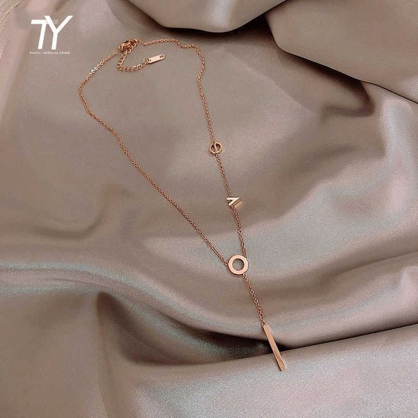 new simple ladies love letter steel necklace pendant fashion jewelry gifts clavicle chain party trendsetter, Silver
new simple ladies love letter steel necklace pendant fashion jewelry gifts clavicle chain party trendsetter, Silver