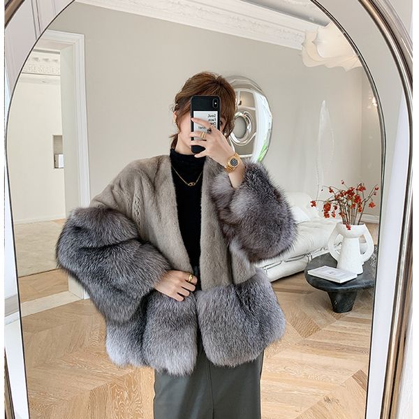 women s fur faux hdhohr 100 natural importe mink coats winer real jacket fashion female short coat 220926, Black
women s fur faux hdhohr 100 natural importe mink coats winer real jacket fashion female short coat 220926, Black