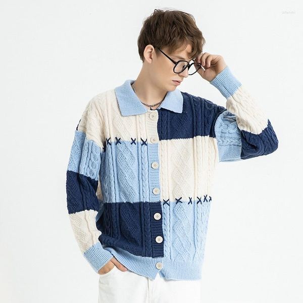men's sweaters autumn men's wool sweater ing contrast color plaid lapel knitted jackets fashion vintage loose warm couple cardigan, White;black
men's sweaters autumn men's wool sweater ing contrast color plaid lapel knitted jackets fashion vintage loose warm couple cardigan, White;black