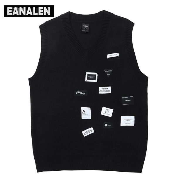 men's sweaters harajuku vintage knit sweater vest men's oversized thick sweater back heartbeat pullover grandpa ugly sweater women, White;black
men's sweaters harajuku vintage knit sweater vest men's oversized thick sweater back heartbeat pullover grandpa ugly sweater women, White;black
