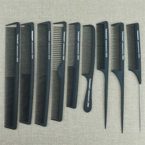 hair brushes 9 pcs black salon dressing comb carbon anti static heat resistant barber cutting care styling tools 220926, Silver
hair brushes 9 pcs black salon dressing comb carbon anti static heat resistant barber cutting care styling tools 220926, Silver