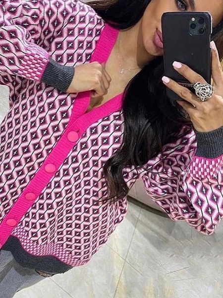 women's sweaters houndstooth v-neck women's knitted cardigan sweater loose casual lattice single-breasted female cardigans winter, White;black
women's sweaters houndstooth v-neck women's knitted cardigan sweater loose casual lattice single-breasted female cardigans winter, White;black