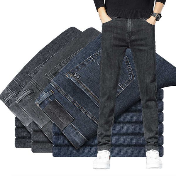 men's jeans brand men clothing casual solid color trend straight business office loose comfortable denim trousers male 220923, Blue
men's jeans brand men clothing casual solid color trend straight business office loose comfortable denim trousers male 220923, Blue
