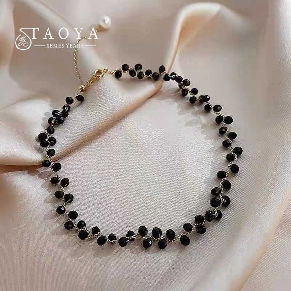2022 black crystal woven chockers necklace for women's luxury jewelry party girls' exquisite suit neck chain accessories, Silver
2022 black crystal woven chockers necklace for women's luxury jewelry party girls' exquisite suit neck chain accessories, Silver