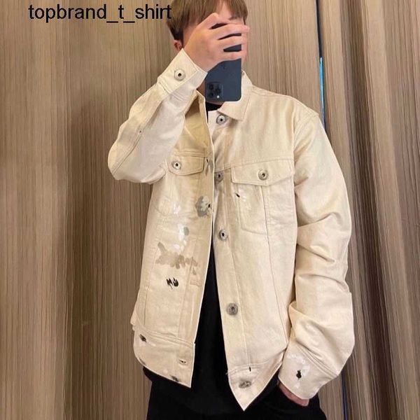 men's jackets lanvins signed splash letters printing fashionable loose couple jeans jacket men women, Black;brown
men's jackets lanvins signed splash letters printing fashionable loose couple jeans jacket men women, Black;brown