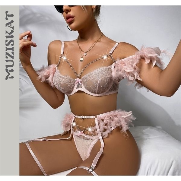 other panties underwear feathers 3 piece lingerie set lace bra transparent women fashion exotic with chains deluxe erotic packag 220923, Red;black
other panties underwear feathers 3 piece lingerie set lace bra transparent women fashion exotic with chains deluxe erotic packag 220923, Red;black