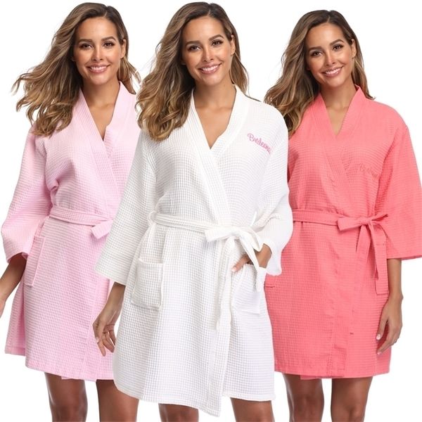 women's robe women summer towel bath bride bridesmaid bathrobe waffle gown set wedding femme kimono s dressing for bridal 220926
women's robe women summer towel bath bride bridesmaid bathrobe waffle gown set wedding femme kimono s dressing for bridal 220926