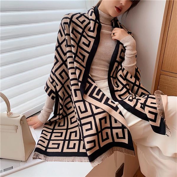 2020 luxury winter scarf women pashmina shawl lady wraps design print warm blanket female neck scarves thick stoles lj201221248q, Blue;gray
2020 luxury winter scarf women pashmina shawl lady wraps design print warm blanket female neck scarves thick stoles lj201221248q, Blue;gray
