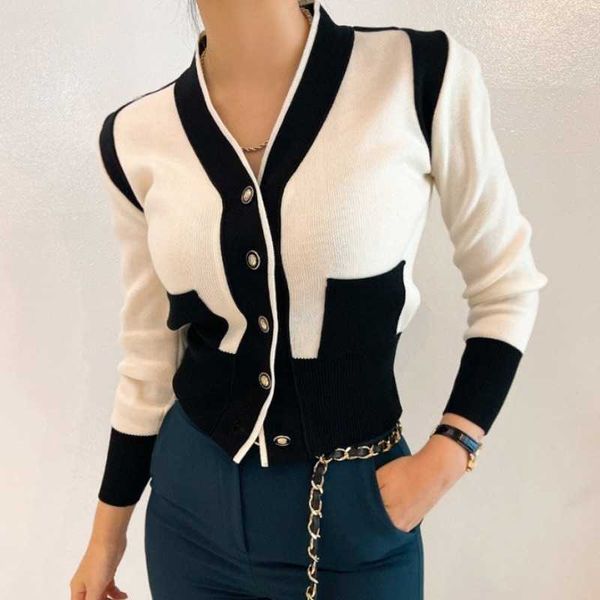 women's sweaters v neck contrast y2k clothes 2022 sweaters for women pull sueter lazy retro casual knitted cardigan et crop t220925, White;black
women's sweaters v neck contrast y2k clothes 2022 sweaters for women pull sueter lazy retro casual knitted cardigan et crop t220925, White;black