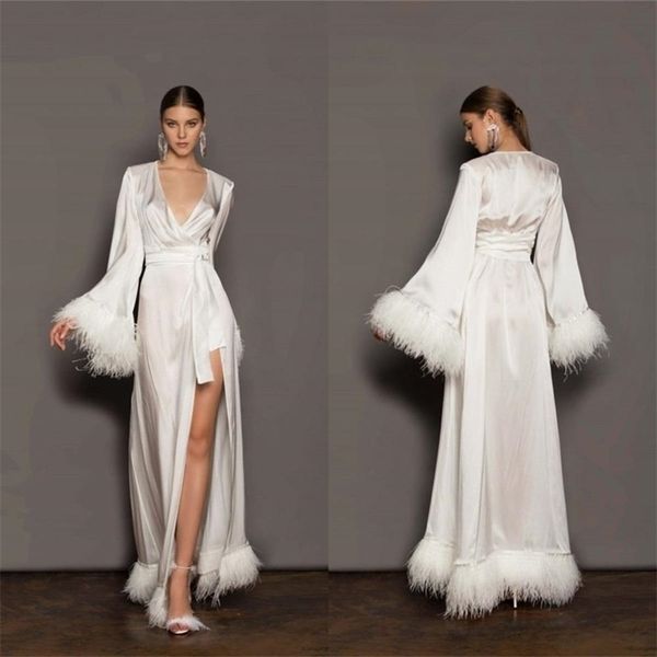 party dresses feather bridal bathrobe long sleeves satin silk wedding sleepwear bath robes nightgowns party wear women dress kimono 220923, White;black
party dresses feather bridal bathrobe long sleeves satin silk wedding sleepwear bath robes nightgowns party wear women dress kimono 220923, White;black