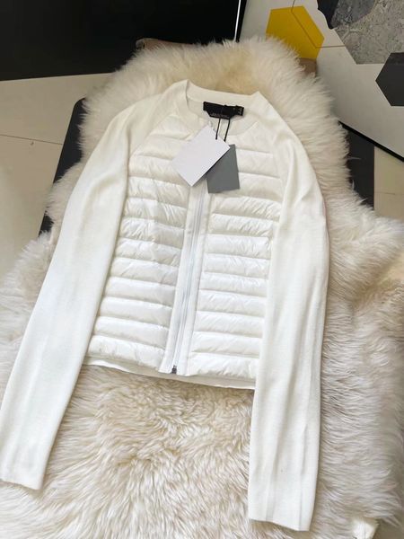 men women designer downs jackets knitted long-sleeve paneled down zipper coat winter outdoor parks coats warm solid color embroidery logo do, Black
men women designer downs jackets knitted long-sleeve paneled down zipper coat winter outdoor parks coats warm solid color embroidery logo do, Black