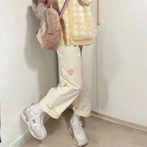 women's pants capris autumn japanese kawaii cute lolita pants women pockets casual sweet love corduroy long trousers girly high waist k, Black;white
women's pants capris autumn japanese kawaii cute lolita pants women pockets casual sweet love corduroy long trousers girly high waist k, Black;white
