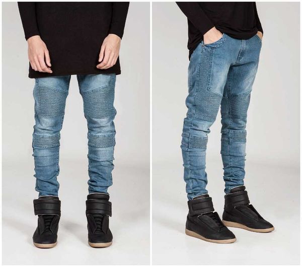 men's jeans mens skinny jeans men runway distressed slim elastic denim biker hiphop pants washed black for blue 220923
men's jeans mens skinny jeans men runway distressed slim elastic denim biker hiphop pants washed black for blue 220923