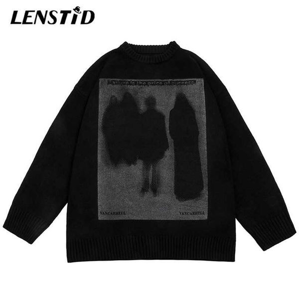 mens sweaters lenstid autumn men oversized knitted jumper hip hop graphic print streetwear harajuku loose fashion casual pullovers 220923, White;black
mens sweaters lenstid autumn men oversized knitted jumper hip hop graphic print streetwear harajuku loose fashion casual pullovers 220923, White;black