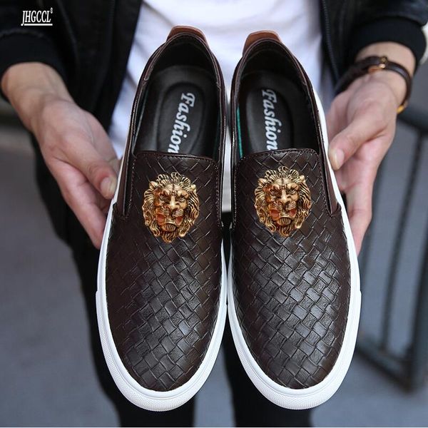 new british woven breathable dress shoes with leather and daily board shoes plus size sneakers a15, Black
new british woven breathable dress shoes with leather and daily board shoes plus size sneakers a15, Black