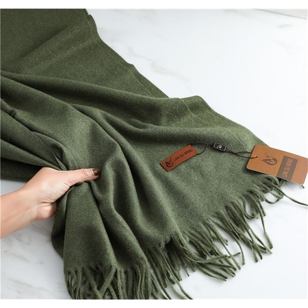 scarves 32 color solid thick cashmere scarf for women large 190x68cm pashmina winter warm shawl wraps bufanda female with tassel 220922, Blue;gray
scarves 32 color solid thick cashmere scarf for women large 190x68cm pashmina winter warm shawl wraps bufanda female with tassel 220922, Blue;gray