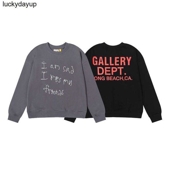 men's hoodies designer sweatshirts fashion galery dept letter design printed cotton terry round neck sweater men women hoodie, Black
men's hoodies designer sweatshirts fashion galery dept letter design printed cotton terry round neck sweater men women hoodie, Black