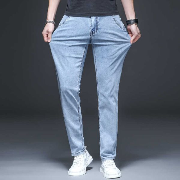 men's jeans summer thin casual pants spring and autumn business straight denim trousers male classic brand 220923, Blue
men's jeans summer thin casual pants spring and autumn business straight denim trousers male classic brand 220923, Blue