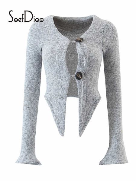 women's sweaters soefdioo solid v-neck long sleeve single breasted sweater women fashion slim irregular cardigan autumn 2022 streetwea, White;black
women's sweaters soefdioo solid v-neck long sleeve single breasted sweater women fashion slim irregular cardigan autumn 2022 streetwea, White;black