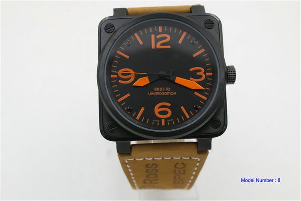 44mm mens bell watch waterproof automatic movement mechanical sapphire glass stainless steel men ross wristwatches br1245o, Slivery;brown
44mm mens bell watch waterproof automatic movement mechanical sapphire glass stainless steel men ross wristwatches br1245o, Slivery;brown