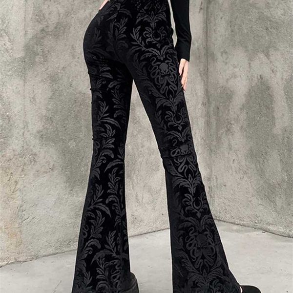 women's pants capris insgoth retro gothic print black goth harajuku high waist flared aesthetic punk women trousers 220922, Black;white
women's pants capris insgoth retro gothic print black goth harajuku high waist flared aesthetic punk women trousers 220922, Black;white