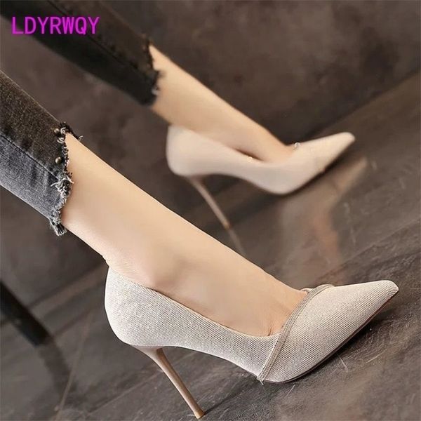 dress shoes ldyrwqy summer women's stiletto high heels thin heels artificial leather pointed toe 220923, Black
dress shoes ldyrwqy summer women's stiletto high heels thin heels artificial leather pointed toe 220923, Black