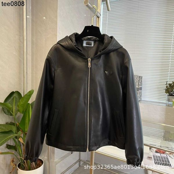 family prads 22 overcoat autumn and winter new double sided leather garment classic small triangle decoration simple fashion versatile cool, Black;brown
family prads 22 overcoat autumn and winter new double sided leather garment classic small triangle decoration simple fashion versatile cool, Black;brown