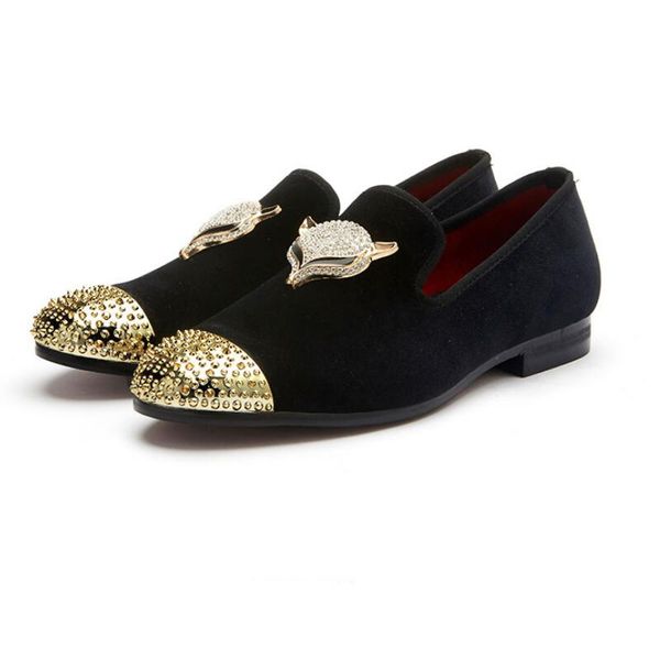 2022 new men's shoes loafers fashion rivet suede party wedding dress men's flats zapatos hombre a3, Black
2022 new men's shoes loafers fashion rivet suede party wedding dress men's flats zapatos hombre a3, Black