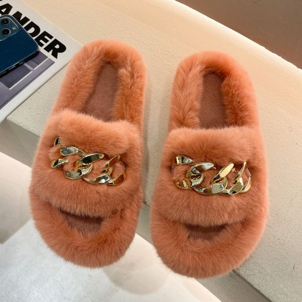 slippers indoor women fur slippers fluffy soft furry slides thick flats heel non slip house shoes ladies luxury chain design footwear 220926, Black
slippers indoor women fur slippers fluffy soft furry slides thick flats heel non slip house shoes ladies luxury chain design footwear 220926, Black