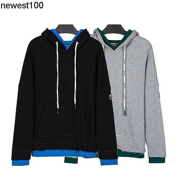 dsigner men hoodies sweatshirts new brand stitching contrast color fake two piece hoodie men's womens loose hoodie, Black
dsigner men hoodies sweatshirts new brand stitching contrast color fake two piece hoodie men's womens loose hoodie, Black