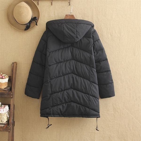 women s plus size outerwear coats cotton down jacket women winter korean version of the loose mid length coat lp220922, Black
women s plus size outerwear coats cotton down jacket women winter korean version of the loose mid length coat lp220922, Black