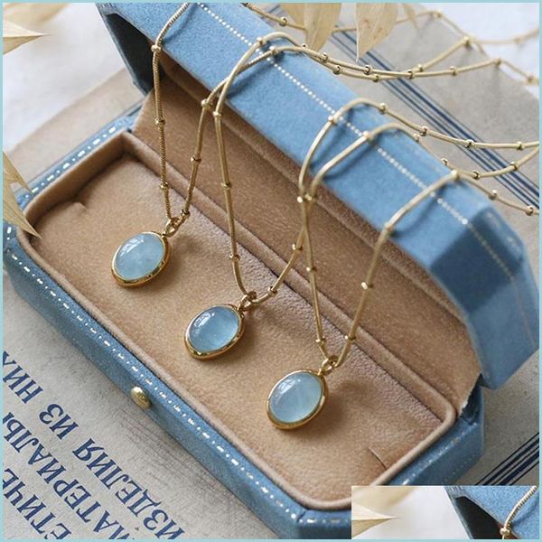 pendant necklaces pendant necklaces trendy chokers gold color blue opal oval vintage simple jewelry for women girls ins gi jewelshops dhdbw, Silver
pendant necklaces pendant necklaces trendy chokers gold color blue opal oval vintage simple jewelry for women girls ins gi jewelshops dhdbw, Silver