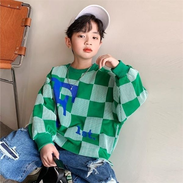 pullover kids boys plaid color t shirts sweatshirt baby long sleeve children autumn spring boy girl cotton t shirts clothes 220924, Blue
pullover kids boys plaid color t shirts sweatshirt baby long sleeve children autumn spring boy girl cotton t shirts clothes 220924, Blue