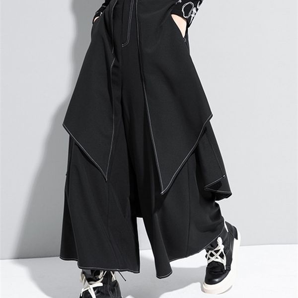 women's pants capris eam high waist black linen split joint long wide leg trousers loose fit pants women fashion spring autumn 1da613 2, Black;white
women's pants capris eam high waist black linen split joint long wide leg trousers loose fit pants women fashion spring autumn 1da613 2, Black;white