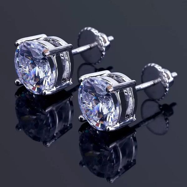 Elegant Hip Hop Zirconial Stud Earrings 18K Real Gold White Silver Plated CZ Crystal Earring for Men Women Diamond Earring Rock Rapper Designer Jewelry Gift 0.6cm 0.8cm
Elegant Hip Hop Zirconial Stud Earrings 18K Real Gold White Silver Plated CZ Crystal Earring for Men Women Diamond Earring Rock Rapper Designer Jewelry Gift 0.6cm 0.8cm