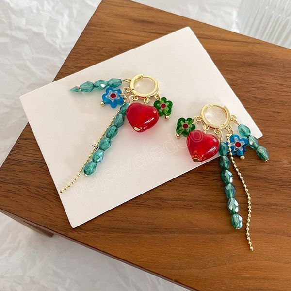 classic luxury fashion flowers dangle earrings contracted tassel geometric heart-shaped crystal pendant earrings, Silver
classic luxury fashion flowers dangle earrings contracted tassel geometric heart-shaped crystal pendant earrings, Silver