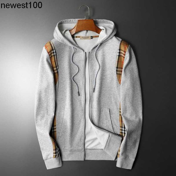 men's hoodies dsigner sweatshirts autumn coat new splicing color matching plaid long sleeved cardigan men's women's brand bur, Black
men's hoodies dsigner sweatshirts autumn coat new splicing color matching plaid long sleeved cardigan men's women's brand bur, Black