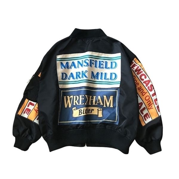 women's jackets spring women windbreaker coat patch designs harajuku loose bomber streetwear casual basic oversize short 220924, Black;brown
women's jackets spring women windbreaker coat patch designs harajuku loose bomber streetwear casual basic oversize short 220924, Black;brown