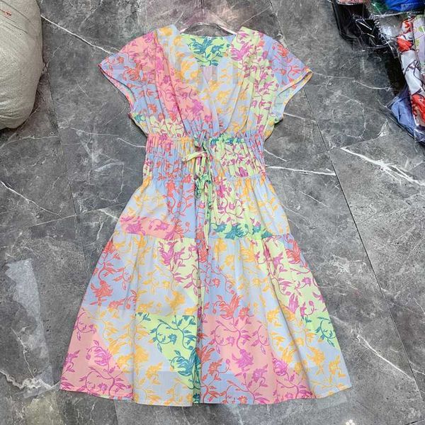 casual dresses designer 22 summer australian holiday tie dyed rainbow print v-neck pleated waist lace up sleeveless dress q3#3728 q8sp, Black;gray
casual dresses designer 22 summer australian holiday tie dyed rainbow print v-neck pleated waist lace up sleeveless dress q3#3728 q8sp, Black;gray