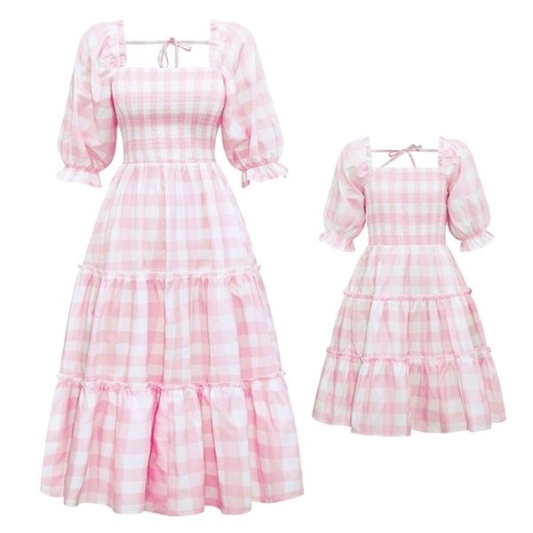 family matching outfits spring summe mother daughter dresses pink grid look mommy and me clothes mom mum baby women girls dress 220924, Blue
family matching outfits spring summe mother daughter dresses pink grid look mommy and me clothes mom mum baby women girls dress 220924, Blue
