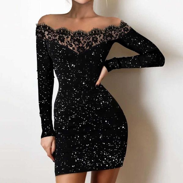 casual dresses formal dresses for women formal women's fashion dress glitter split hems contrast mesh dresses off halter homecoming dre, Black;gray
casual dresses formal dresses for women formal women's fashion dress glitter split hems contrast mesh dresses off halter homecoming dre, Black;gray