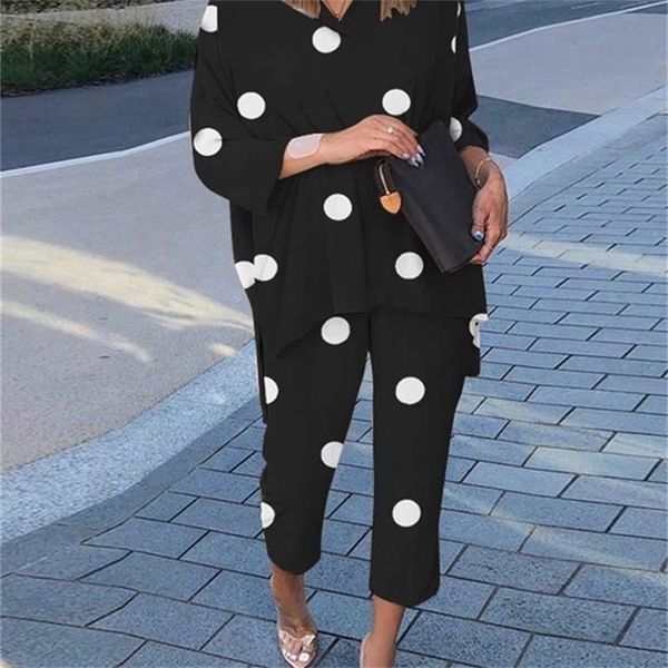 summer two piece sets fashion urban tracksuits women polka dot printed matching sets casual trouser suits pant sets 220922, White
summer two piece sets fashion urban tracksuits women polka dot printed matching sets casual trouser suits pant sets 220922, White