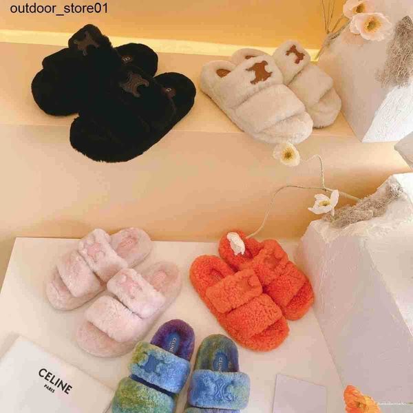 slippers designer famous brand new wool straight line with thick soles plush wool slippers women shoes net red triumphal arch, Black
slippers designer famous brand new wool straight line with thick soles plush wool slippers women shoes net red triumphal arch, Black