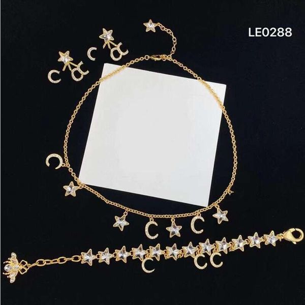 star stainless steel necklaces earings set designers metal chains link girl necklace designer brand letter punk bracelet jewelry set, Silver
star stainless steel necklaces earings set designers metal chains link girl necklace designer brand letter punk bracelet jewelry set, Silver