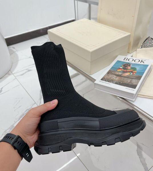 2022 luxury designer tread slick boot rib knit sock with rubber tread platform women boots size35-40, Black
2022 luxury designer tread slick boot rib knit sock with rubber tread platform women boots size35-40, Black