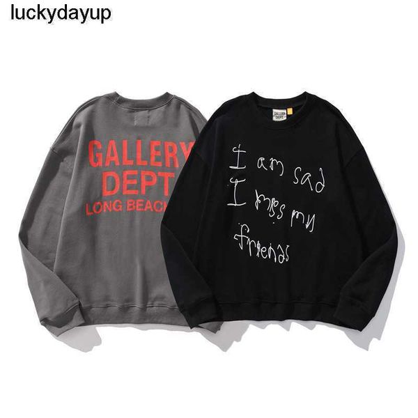 new men's designer hoodies sweatshirts winter gary dept hand-painted letter printed women's lover's sweater, Black
new men's designer hoodies sweatshirts winter gary dept hand-painted letter printed women's lover's sweater, Black