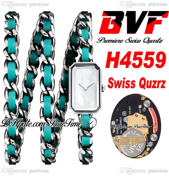 bvf premiere h4559 swiss eta quartz ladeise watch rosck pop turquoise steel case mop dial interwoven leahter strap super edition womens watc, Slivery;brown
bvf premiere h4559 swiss eta quartz ladeise watch rosck pop turquoise steel case mop dial interwoven leahter strap super edition womens watc, Slivery;brown