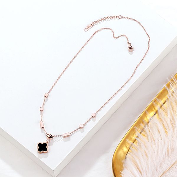 luxury jewelry designer pendant necklaces for women titanium steel clover 18k rose gold necklace for party gift, Silver
luxury jewelry designer pendant necklaces for women titanium steel clover 18k rose gold necklace for party gift, Silver