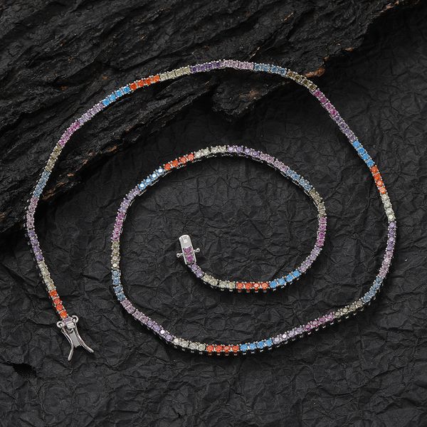 2mm colorful zircon tennis chain necklace men chains fashion hip-hop jewelry women 16/18inch choker gift, Silver
2mm colorful zircon tennis chain necklace men chains fashion hip-hop jewelry women 16/18inch choker gift, Silver
